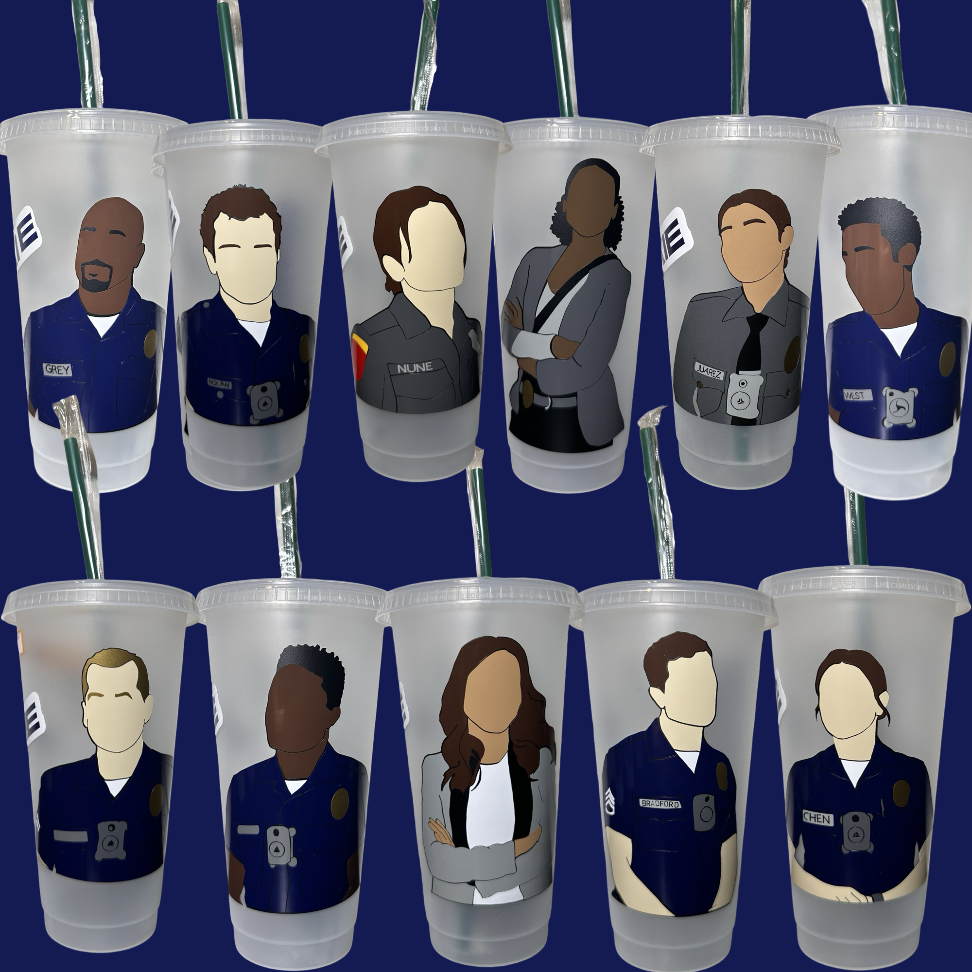 Full The Rookie Set Cups – TheStickItStudio