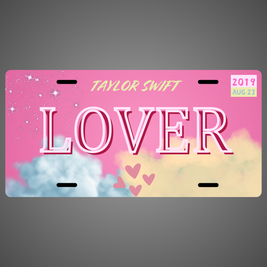 Lover License Plate