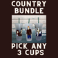 Country Bundle 3 Cups